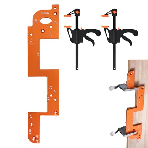 Eoixuqba Arcs-Nutform, Arcs-Rillen-Anleitung | Präzise Schlitzschablonen für die Holzbearbeitung, Formnutwerkzeug,Effiziente Slotting-Locator-Griff-Sloting-Form für Schranktürverkleidungen von Eoixuqba