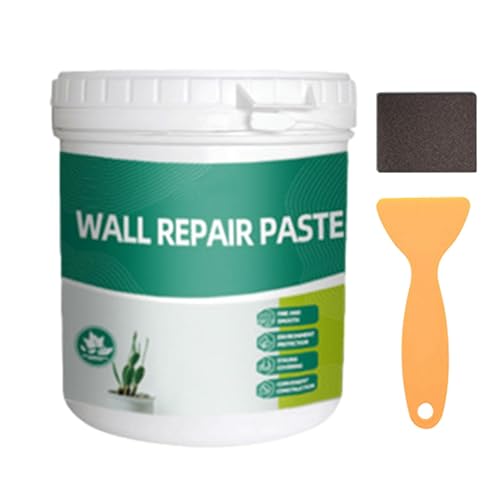 Eoixuqba Wandreparaturmittel-Reparaturset, Wandreparaturpasten-Kit - 600 g wasserfestes Mittel zum Ausbessern rissiger Wände - Reparaturpaste für rissige Wände, Graffiti-Reparaturpaste, sicher für von Eoixuqba