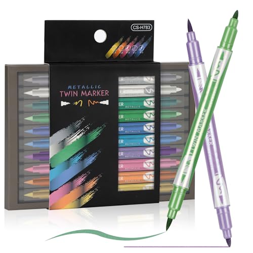 EooUooIP Filzstifte, 10 Stück, Kalligraphie-Stift Farben Schilderpinsel, Kunstpinsel, Marker, wasserbasiertes Journaling-Stift-Set für Kalligraphie von EooUooIP