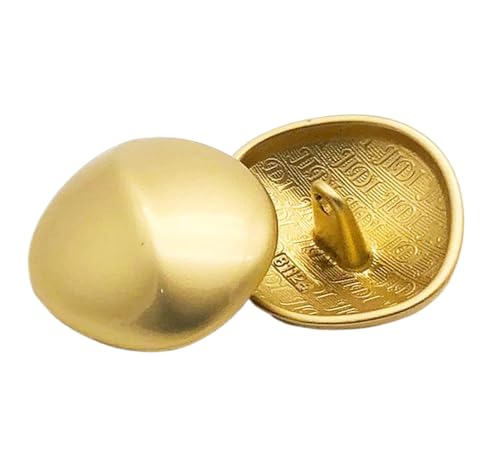 6 Stück Mantelknöpfe Anzugknöpfe Gold 18 mm/20 mm/23 mm/25 mm (Gold, 18 mm) von Eoyajsze