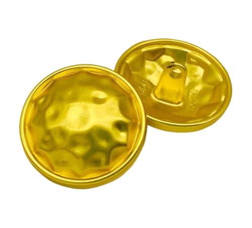 Goldfarbene Knöpfe für Herren und Damen, Metall, dekorative Knöpfe, 15 mm/18 mm/20 mm/23 mm (Gold, 15 mm), 6 Stück von Eoyajsze