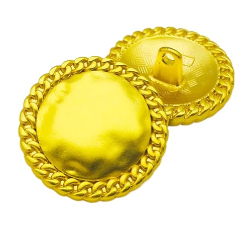 Runde Knöpfe für Wollmäntel, 18 mm/20 mm/23 mm (Gold, 20 mm), 6 Stück von Eoyajsze