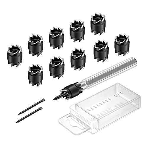 Epdpekc 13-Teiliges SchweißPunktschneider-Set, 3/8 HSS-PunktschweißSchneider-Entferner Bohrer, Lochschneider-Entferner für Bohrmaschinen-PunktschweißEn von Epdpekc