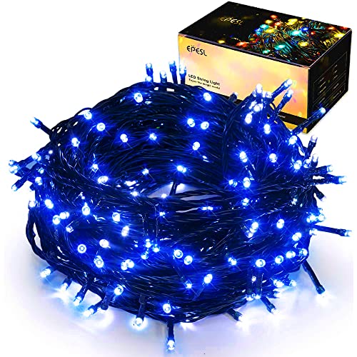 320 LEDs Lichterkette Blau - 32M Halloween Weihnachtslicht Außen Ende zu Ende Erweiterbar Innen Speicherfunktion 8 Modi Wasserdicht Lichterkette für Partei Weihnachtsbaum Weihnachtstag Hochzeit Deko von Epesl