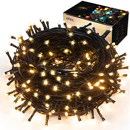 320LEDs Lichterkette Warm - 32M Weihnachtslicht Außen Ende zu Ende Erweiterbar Innen Speicherfunktion 8 Modi Wasserdicht Lichterkette für Party Weihnachtsbaum Weihnachtstag Hochzeit Deko - Warmweiß von Epesl