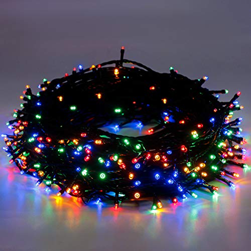 LED Weihnachten Lichterkette Bunt - 25M 220 LEDs Außen Weihnachtslicht Erweiterbar Speicherfunktion 8 Modi Innen & Außen Wasserdicht Lichterkette für Party Baum Halloween Hochzeit Balkon Dekoration von Epesl