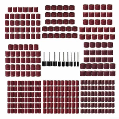 EpheyFIF 338-teiliges Schleiftrommel-Set, Bohrfutter-Schleifwerkzeug-Set, Drehwerkzeuge, Schleiftrommel-Set für Handwerk, Holzbearbeitung und Metallbearbeitung von EpheyFIF