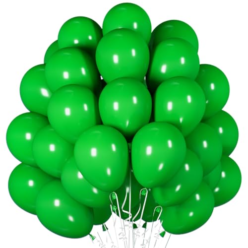 Luftballons Grüne, 60 Stück 12 Zoll Grüne Latex Ballons, Matte Green Helium Ballon Partyballon für Geburtstag Dschungel Thema Babyparty Hochzeit Baby Dusche Feier Wild Eine Safari Tropische Party von Epokus