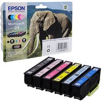 EPSON 24 / T2428  schwarz, cyan, magenta, gelb, light cyan, light magenta Druckerpatronen, 6er-Set von Epson