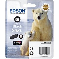 EPSON 26XL / T2631XL  Foto schwarz Druckerpatrone von Epson