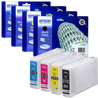 EPSON 79XL / T7901XL/T7902XL/T7903XL/T7904XL  schwarz, cyan, magenta, gelb Druckerpatronen, 4er-Set von Epson