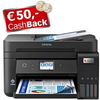 EPSON EcoTank ET-4850 4 in 1 Tintenstrahl-Multifunktionsdrucker schwarz von Epson