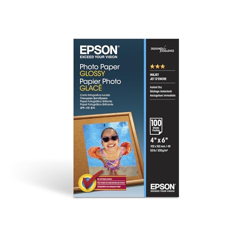 Epson Glossy Photo Paper (100 x 150 mm), 200 g/m2, 100 Blatt von Epson