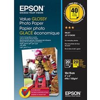 EPSON Fotopapier C13S400044 10,0 x 15,0 cm hochglänzend 183 g/qm 2x 20 Blatt von Epson