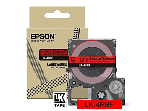 Epson Etikettenkassette, mattes Beschriftungsband LK-5ABJ schwarz auf hellgrau, langlebiges Band für Epson LabelWorks Etikettendrucker, wasser- & verschleißfest, 8 m x 18 mm von Epson