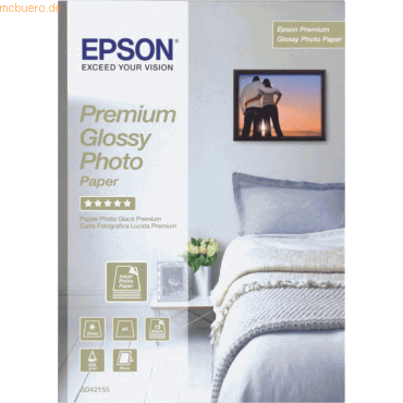 Epson Fotopapier A4 225g/qm VE=15 Blatt glossy von Epson
