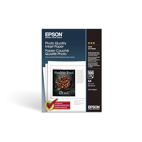 Epson A4 Photo Quality Inkjet Paper 102 g/m2, 100 Blatt von Epson