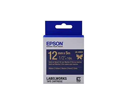 Epson Ribbon LK-4HKK Satin navy/gold C53S654002 von Epson