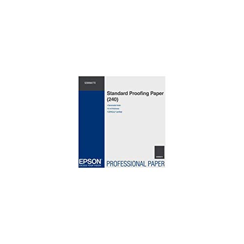 Epson s045112 satin-mat weiß Papier Tintenstrahldrucker – Papiere Tintenstrahldrucker (satin-mat, Eindruck Tintenstrahldrucker, Weiß, 240 g/m², 30,5 m, 61 cm) von Epson