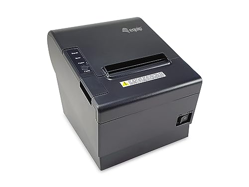 Equip 351002 80-mm-Thermo-POS-Belegdrucker mit automatischer Schneidevorrichtung, USB-/Kassenladen-Anschluss von Equip