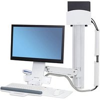 ergotron Monitor-Maus-Tastatur-Halterung StyleView Sit-Stand Combo Arm 45-273-216 weiß, schwarz für 1 Monitor, 1 Tastatur, 1 Maus, Wandhalterung von Ergotron