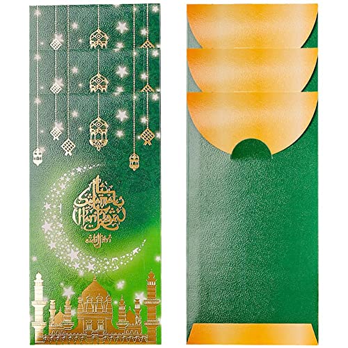 Ericetion Eid Money Umschläge Geschenkkartenhalter 6pcs Ramadan Papiertüten Eid Mubarak Grüße Lieferungen Eid Feiertagsfeier Dekorationen von Ericetion