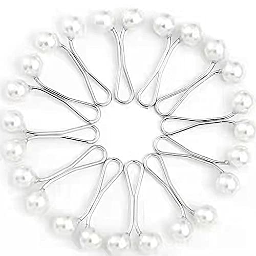 Ericetion 12 Pcs Muslim Hijab Schal Clips U -Form Pearl Boutonniere Pin Brosche Sicherheit Kopftuchstifte Für Hochzeitskleid Dekorative DIY -Accessoires von Ericetion