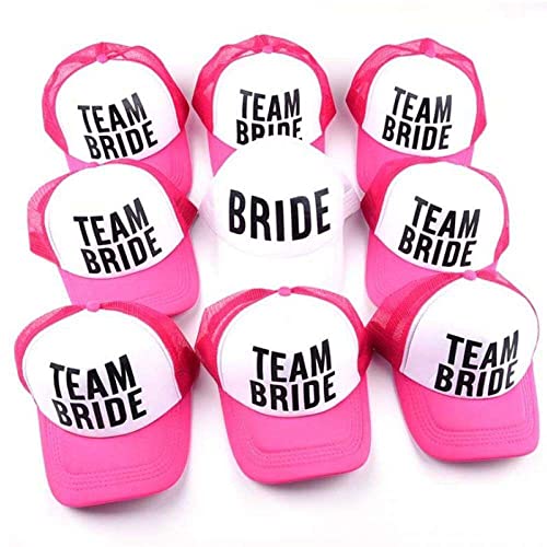 Ericetion 1pcs Braut Cap Baseball Net Cap Hen Bachelorette Party Hochzeit Braut Dusche Mariage von Ericetion