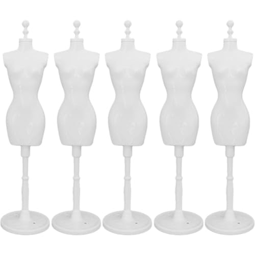 Ericetion 5 Stücke Puppe Kleid Mannequin Modell Kleidung Display-ständer Miniatur Nähen Kleidung Zeigen Unterstützung Halter Für Home Shop von Ericetion