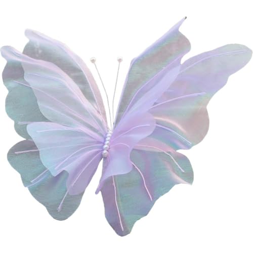 Ericetion 50 cm Große Simulation 3D Schmetterling Gaze Mesh Gefälschte Schmetterling Simulation Foto Requisiten Einkaufszentrum Hause Hochzeit Dekoration von Ericetion