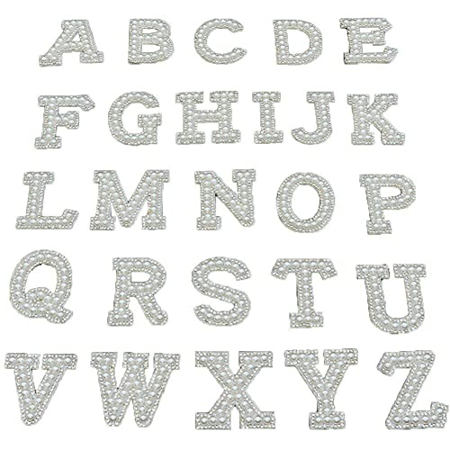 Glitzer Alphabet Applikationen 26pcs Perlen Strasseisen Auf Buchstaben Flecken Nähen Applikationen Für DIY -kleiderbeutel Hüte Nähen von Ericetion