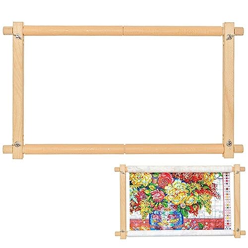 Gobelin Scroll-Stickrahmen Kreuzstich DIY Quilt-Werkzeug 46x25.5cm von Ericetion