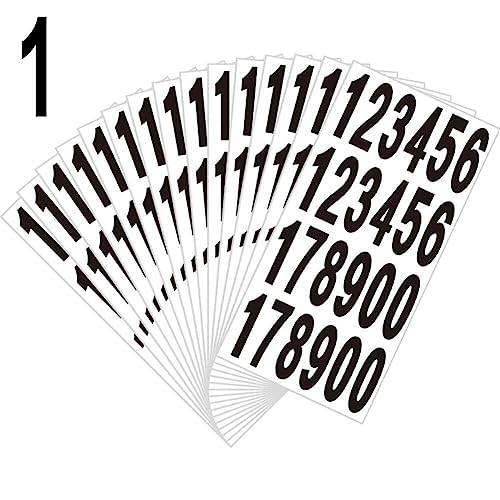 Vinyl -nummer Aufkleber 15 Blätter Selbstklebende Etiketten Wasserdicht Nummerierte Abziehbilder Inventarnummer -etiketten Für Die Lagerorganisation von Ericetion