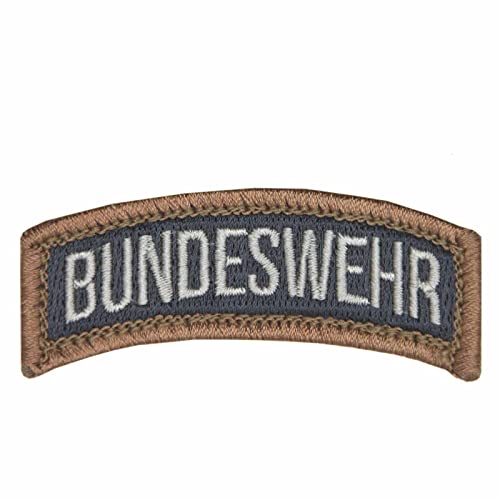 Patch Abzeichen Bundeswehr Schriftbogen Oliv Coyote 65 mm Gebogene Form Coyote-tan von Erich Fritzsch KG