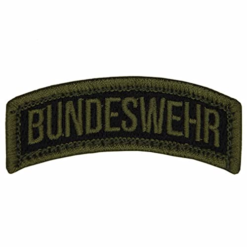 Patch Abzeichen Bundeswehr Schriftbogen Oliv Coyote 65 mm Gebogene Form Oliv von Erich Fritzsch KG