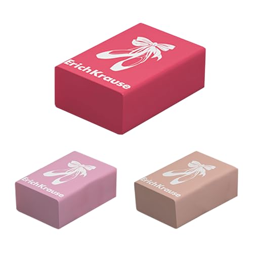 Radiergummi 3x2,2x1,3cm mit Ballettschuhe Motiv 1 Stück sortiert - weich & staubfrei Radierer aus ECO-PVC Gummi für Schule Büro Atelier Soft Eraser Hellrosa Rosa Pink von Erich Krause