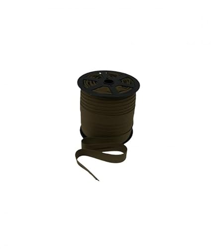 10 Meter Baumwoll - Schrägband/Einfassband Nahtband 100% Baumwolle Schrägbänder 18mm gefalzt (khaki (124 A)) von Erlif