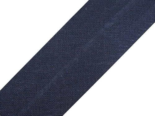 10 Meter Baumwoll - Schrägband/Einfassband Nahtband 100% Baumwolle Schrägbänder 18mm gefalzt (anthrazit (56 C)) von Erlif