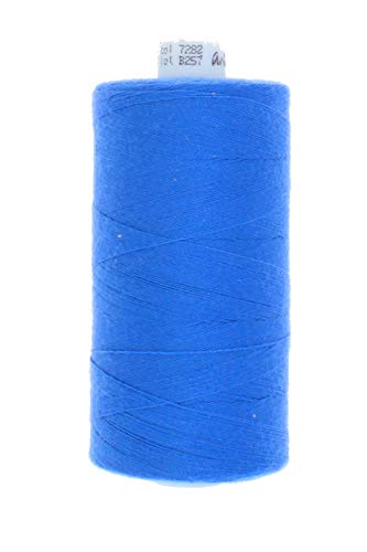 1000 Meter Polyester Nähgarn Stärke 120 (7282 - blau) von Erlif