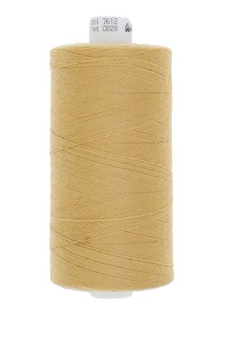 1000 Meter Polyester Nähgarn Stärke 120 (7612 - goldbeige) von Erlif