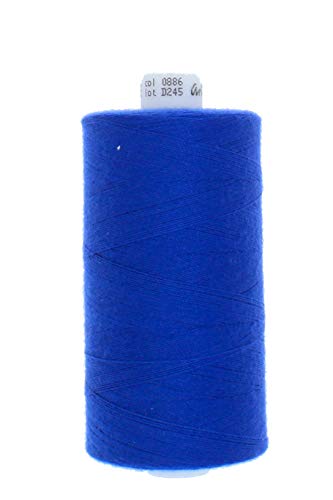 1000 Meter Polyester Nähgarn Stärke 120 (886 - royalblau) von Erlif