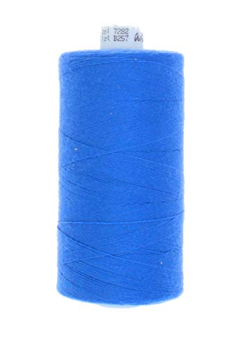 1000 Meter Polyester Nähgarn Stärke 80 (7282 - blau) von Erlif