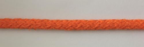 Baumwollkordel 5mm Kordel aus Baumwolle in 26 Farben (1612 - orange, 5 Meter) von Erlif