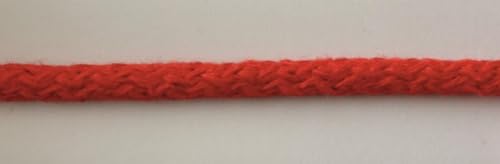 Baumwollkordel 5mm Kordel aus Baumwolle in 26 Farben (1621 - rot, 20 Meter) von Erlif
