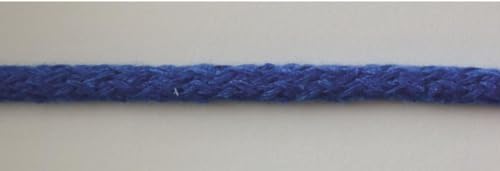 Baumwollkordel 5mm Kordel aus Baumwolle in 26 Farben (1625 - blau, 50 Meter) von Erlif