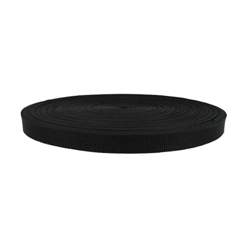 Gurtband 100% Polypropylen Taschengurtband Gurt Bänder für Taschen (20mm Breite / 2 Meter lang, schwarz) von Erlif