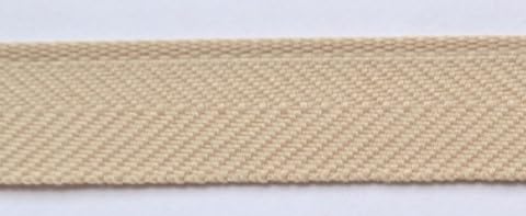 Hosenschonerband 16mm Breit Stoßband Stoßborte Bänder (beige, 1 Meter - meterware) von Erlif