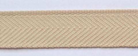 Hosenschonerband 16mm Breit Stoßband Stoßborte Bänder (beige, 5 Meter) von Erlif