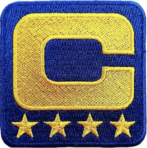 Captain C (Blau) Bestickter Patch DIY Kleidung Projekte Aufnäher Bügelbild Abzeichen Trendy Mode Accessoire Einzigartiges dekoratives Logo für Jacken Jeans Taschen Vintage Bekleidung von ErnestaPatches