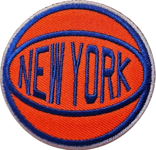 NY Basketball Bestickter Aufnäher für DIY Kleidung Projekte Aufnäher Aufbügler Applikation Abzeichen Trendy Mode Accessoire Einzigartiges dekoratives Logo für Jacken, Jeans und Taschen Vintage von ErnestaPatches